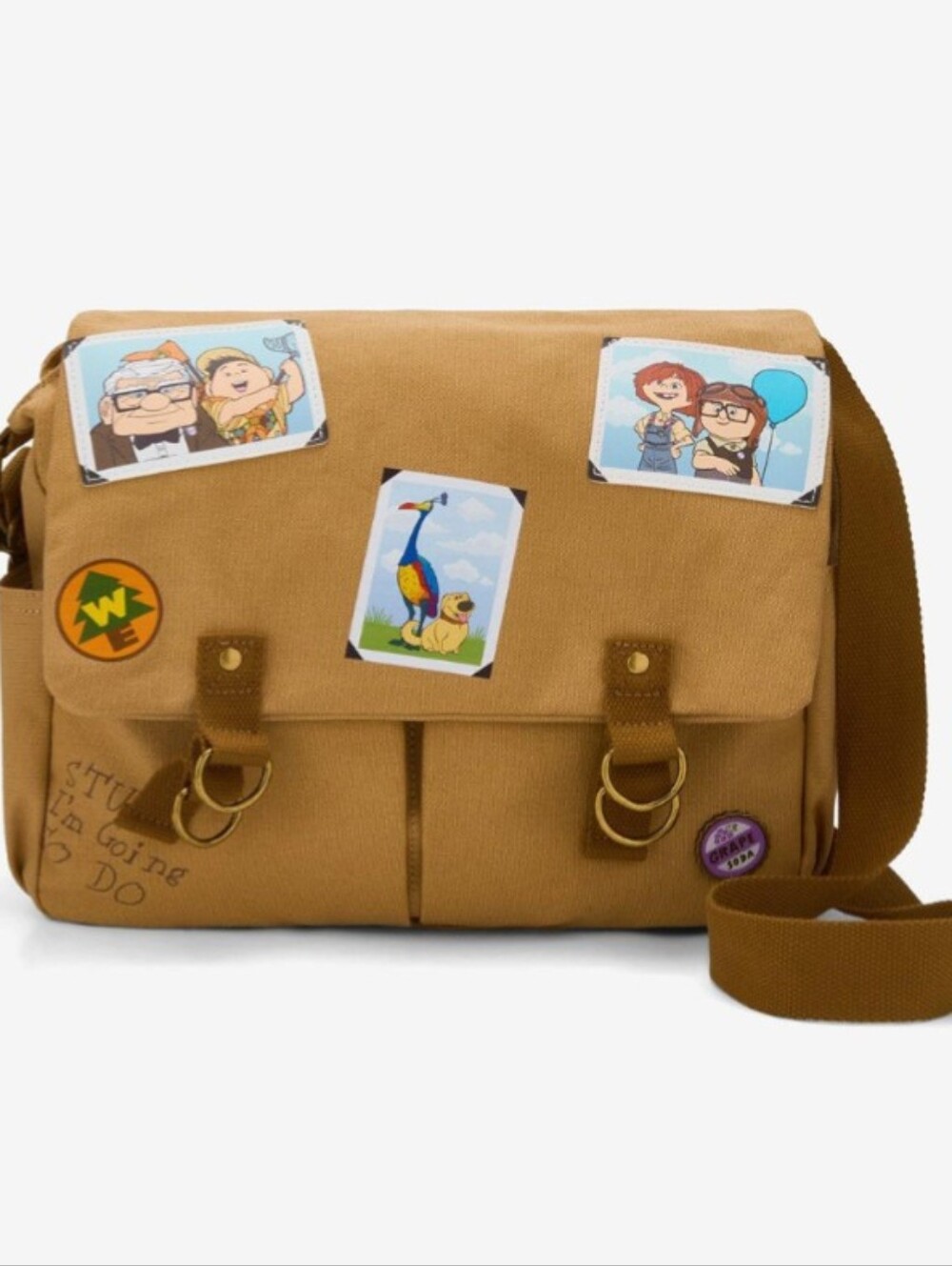 Her Universe Disney Pixar Up Adventure Book Theme Photos Messenger Bag New!